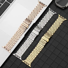 Maenwvo For apple Watch band Ultra 49 MM For iWatch 6 5 4 3 SE 44 42 40 MM Bands Stainless Steel Smart Watch Wristband