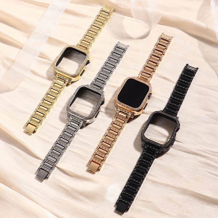 New metal jewelry buckle diamond case watch strap one Apple Watch with women's sales exploded