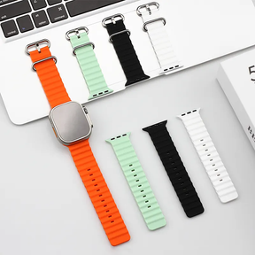 2022 Newest official same Ocean band for apple watch 8 Ultra silicon strap 49mm 45mm 41mm for Apple Watch Ultra Serie 8 7 6 5