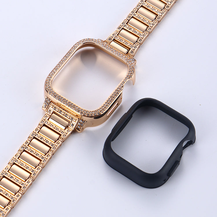 New metal jewelry buckle diamond case watch strap one Apple Watch with women's sales exploded