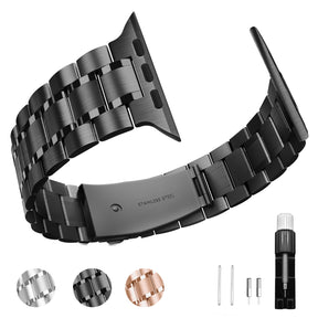 Stainless steel bands replacement strap adjustable strap compatible with apple watch 5 / 4 / 3 / 2 / 1 Series