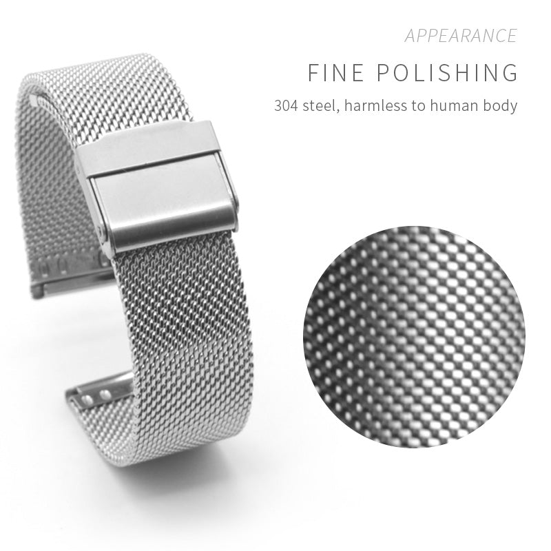 Milanese Watchband 12mm 14mm 16mm 18mm 20mm 22mm 24mm man/women Universal Stainless Steel Metal Watch strap