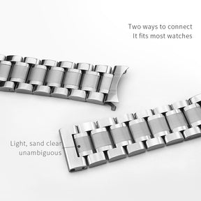 Stainless steel metal watchband is suitable for Longines watch,12mm 13mm 14mm 15mm 16mm 17mm 18mm 19mm 20mm 21mm 22mm 23mm 24mm series wristband