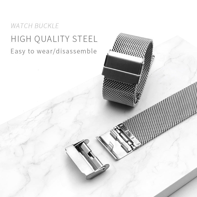 Milanese Watchband 12mm 14mm 16mm 18mm 20mm 22mm 24mm man/women Universal Stainless Steel Metal Watch strap