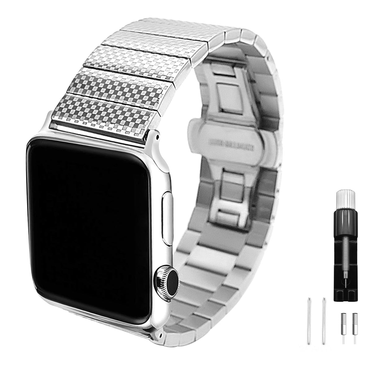 apply to Apple Watch sport strap stainless steel replacement strap bracelet adjustable wrist strap compatible with IWatch series 1 2 3 4