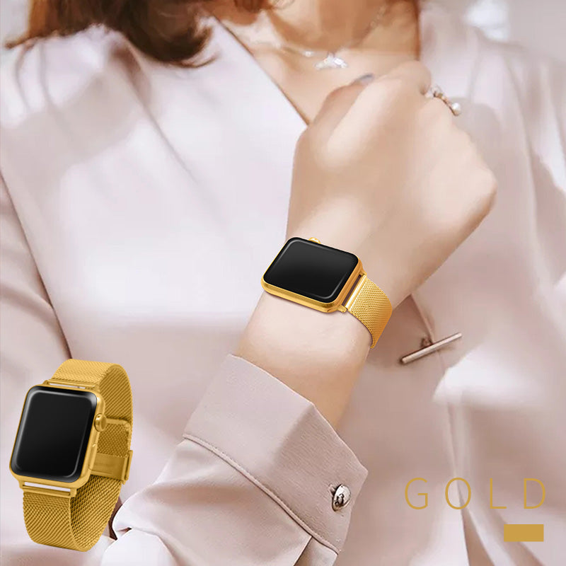 Milanese strap compatible with Apple Watch band 38mm 40mm 42mm 44mm man/women bracelet Apply to IWatch 6/5/4/3/2/1/ series